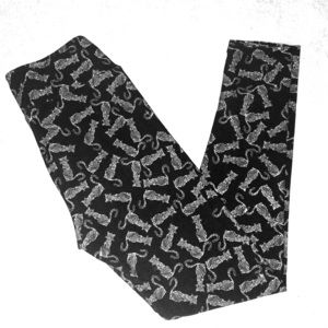 LuLaRoe - OS - Abstract Cat Leggings - OS
